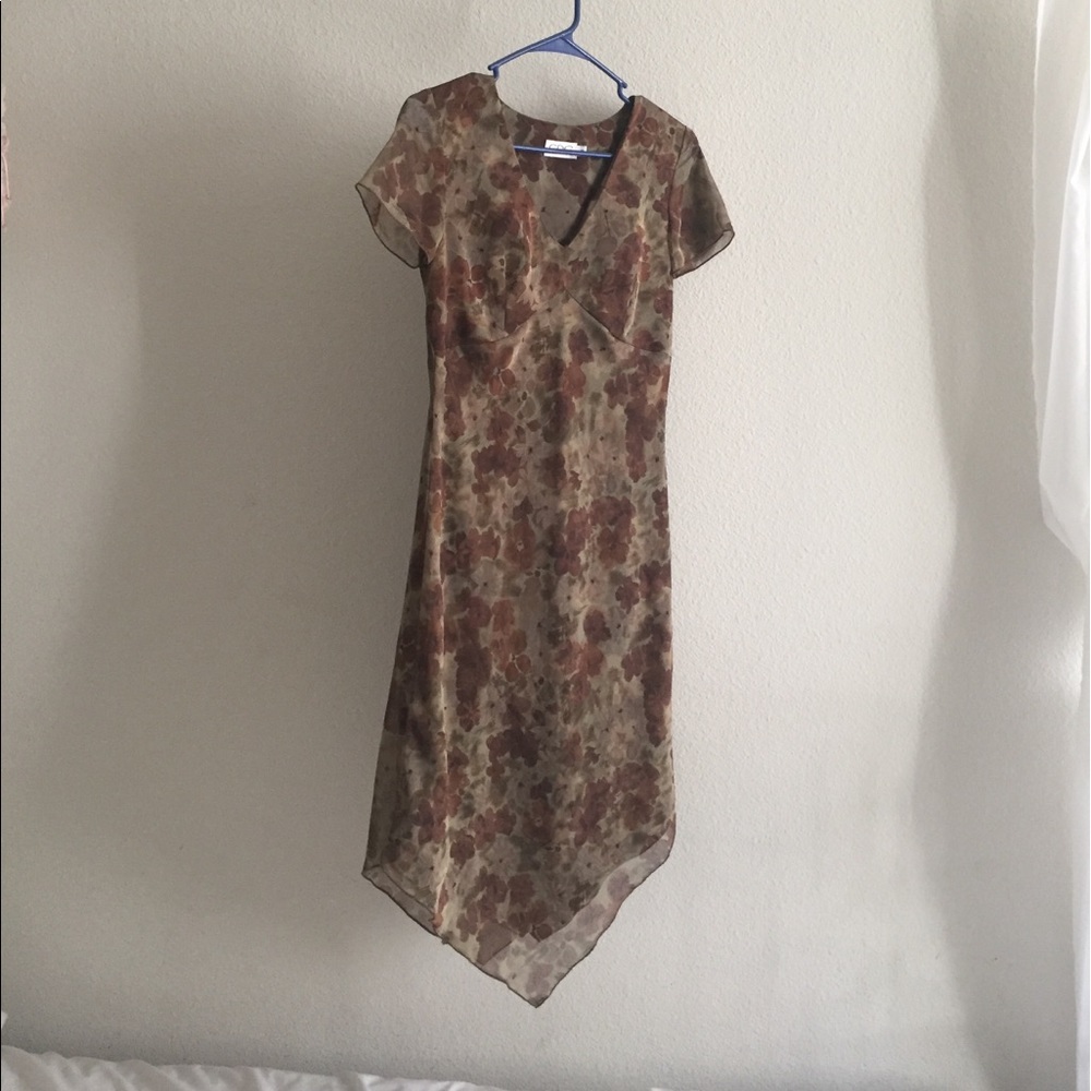 CDC petite dress short sleeve V-neck
